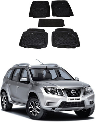 Autoxygen Rubber Standard Mat For  Nissan Terrano(Black)