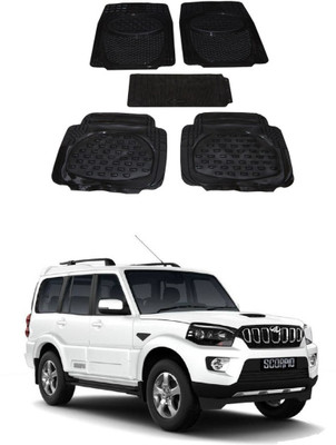 Autoxygen Rubber Standard Mat For  Mahindra New Scorpio(Black)