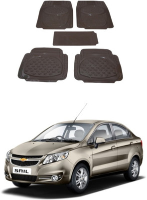 Autoxygen Rubber Standard Mat For  Chevrolet Sail(Beige)