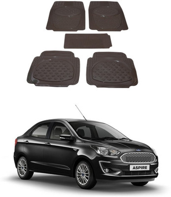 Autoxygen Rubber Standard Mat For  Ford Figo(Beige)