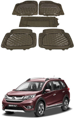 Autoxygen Rubber Standard Mat For  Honda BRV(Brown)