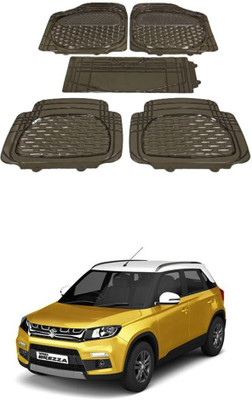 Autoxygen Rubber Standard Mat For  Maruti Suzuki Vitara Brezza(Brown)