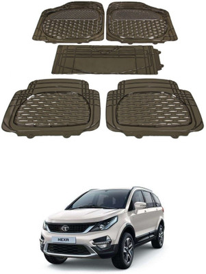 Autoxygen Rubber Standard Mat For  Tata Hexa(Brown)