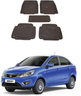 Autoxygen Rubber Standard Mat For  Tata Zest(Beige)