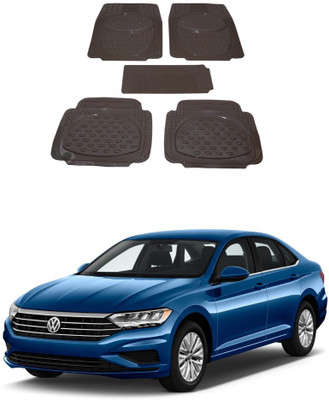 Autoxygen Rubber Standard Mat For  Volkswagen Jetta(Beige)
