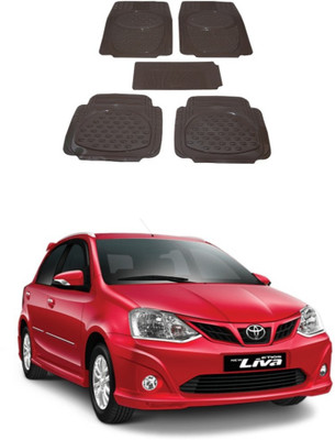 Autoxygen Rubber Standard Mat For  Toyota Etios(Beige)