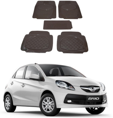 Autoxygen Rubber Standard Mat For  Honda Brio(Beige)