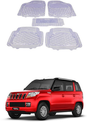 Autoxygen Rubber Standard Mat For  Mahindra TUV 300(White)