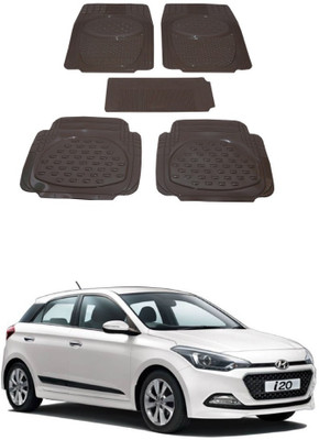 Autoxygen Rubber Standard Mat For  Hyundai Elite i20(Beige)