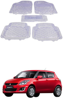 Autoxygen Rubber Standard Mat For  Maruti Suzuki Swift(White)