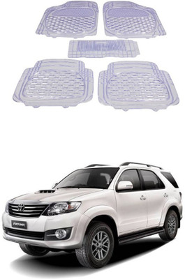 Autoxygen Rubber Standard Mat For  Toyota Fortuner(White)