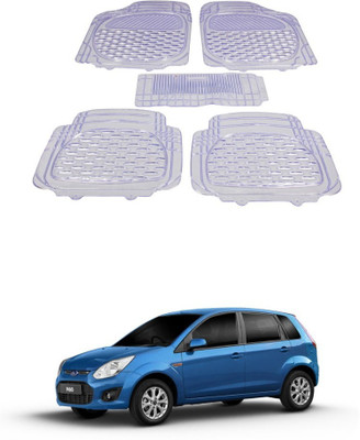 Autoxygen Rubber Standard Mat For  Ford Figo(White)