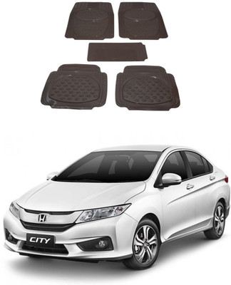Autoxygen Rubber Standard Mat For  Honda City(Beige)
