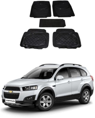 Autoxygen Rubber Standard Mat For  Chevrolet Captiva(Black)