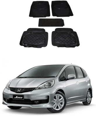 Autoxygen Rubber Standard Mat For  Honda Jazz(Black)