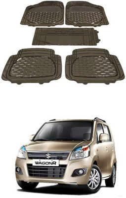 Autoxygen Rubber Standard Mat For  Maruti Suzuki WagonR(Brown)