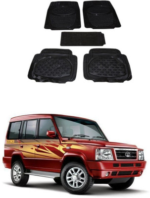 Autoxygen Rubber Standard Mat For  Tata Sumo(Black)