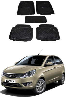 Autoxygen Rubber Standard Mat For  Tata Bolt(Black)