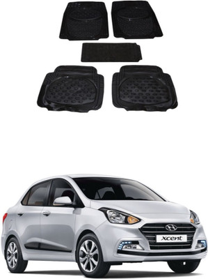 Autoxygen Rubber Standard Mat For  Hyundai Xcent(Black)