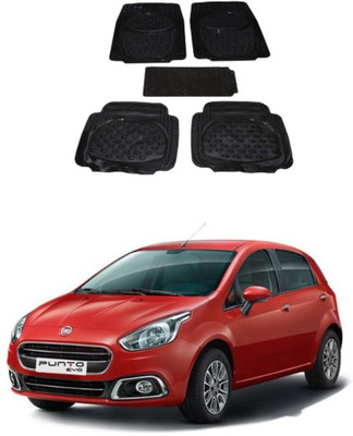 Autoxygen Rubber Standard Mat For  Fiat Punto(Black)