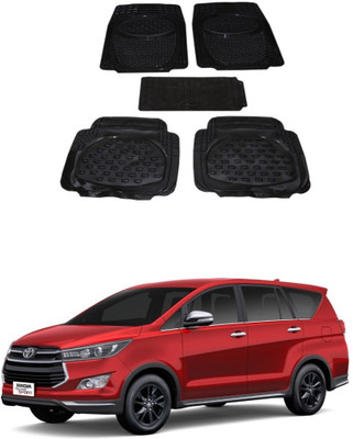 Autoxygen Rubber Standard Mat For  Toyota Innova(Black)