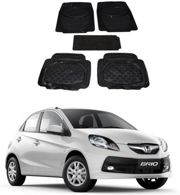 Autoxygen Rubber Standard Mat For  Honda Brio(Black)