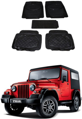 Autoxygen Rubber Standard Mat For  Mahindra Thar(Black)