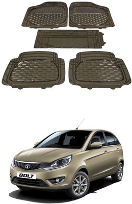 Autoxygen Rubber Standard Mat For  Tata Bolt(Brown)