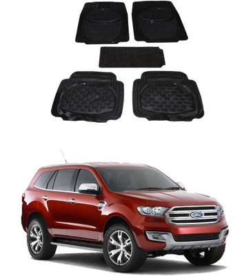 Autoxygen Rubber Standard Mat For  Ford Endeavour(Black)