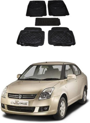 Autoxygen Rubber Standard Mat For  Maruti Suzuki Swift Dzire(Black)
