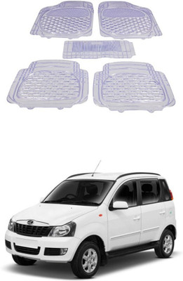 Autoxygen Rubber Standard Mat For  Mahindra Quanto(White)