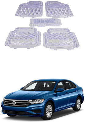 Autoxygen Rubber Standard Mat For  Volkswagen Jetta(White)
