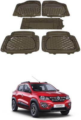 Autoxygen Rubber Standard Mat For  Renault Kwid(Brown)