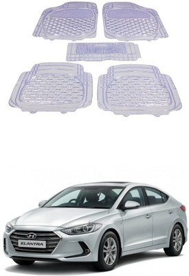 Autoxygen Rubber Standard Mat For  Hyundai Elantra(White)