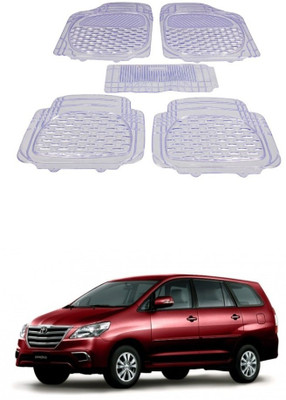 Autoxygen Rubber Standard Mat For  Toyota Innova(White)