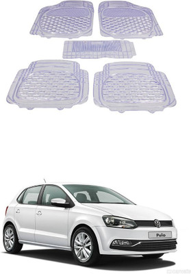 Autoxygen Rubber Standard Mat For  Volkswagen Polo(White)