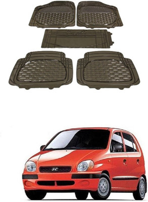 Autoxygen Rubber Standard Mat For  Hyundai Santro(Brown)