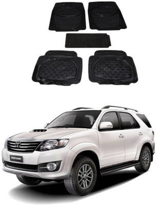Autoxygen Rubber Standard Mat For  Toyota Fortuner(Black)
