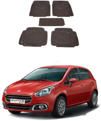 Autoxygen Rubber Standard Mat For  Fiat Punto(Beige)