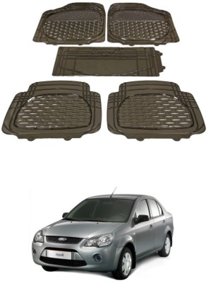 Autoxygen Rubber Standard Mat For  Ford Ikon(Brown)