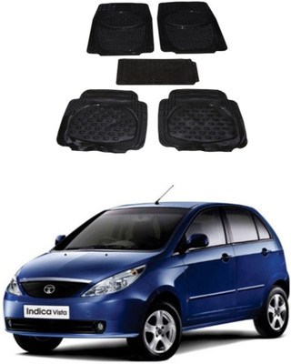 Autoxygen Rubber Standard Mat For  Tata Indica(Black)