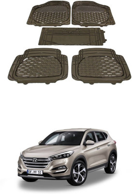 Autoxygen Rubber Standard Mat For  Hyundai Tucson(Brown)