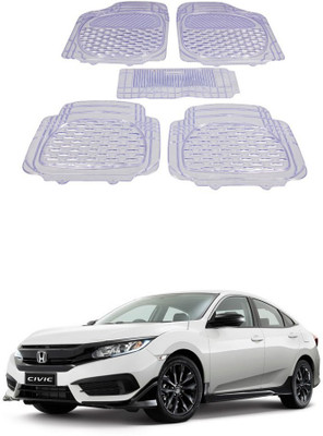 Autoxygen Rubber Standard Mat For  Honda Civic(White)