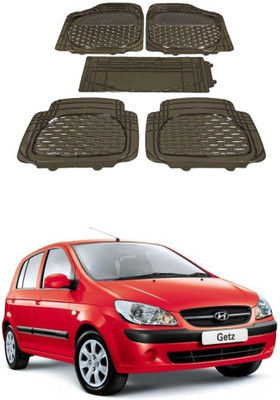 Autoxygen Rubber Standard Mat For  Hyundai Getz(Brown)
