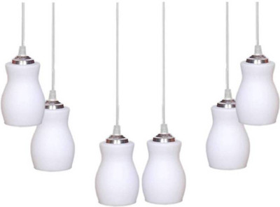 AFAST Pandans Hanging Ceiling Light Of Stylish Colorful & Decorative Three Glass Shade Lamp (Set Of Two)-DR20 Pendant Lamp Ceiling Lamp(White)