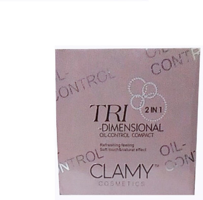 

clamy OIL CONTROL COMPACT ROSE BLUSH 02 ( PRESSED POWDER ) 20 G Compact(Beige)
