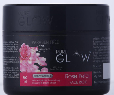 

PURE GLOW ROSE PETAL FACE PACK(500 ml)