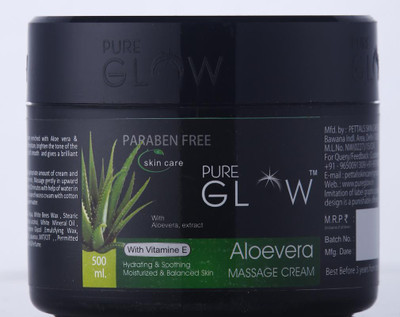 

PURE GLOW ALOE VERA MASSAGE CREAM(500 ml)