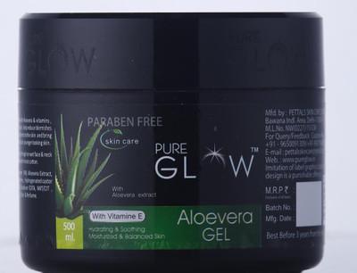 

PURE GLOW ALOE VERA FACIAL GEL(500 ml)