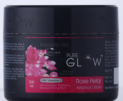 

PURE GLOW ROSE PETAL MASSAGE CREAM(500 ml)